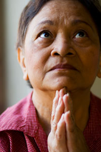 Woman praying