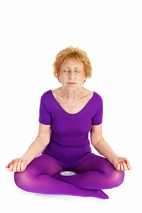 Woman meditating