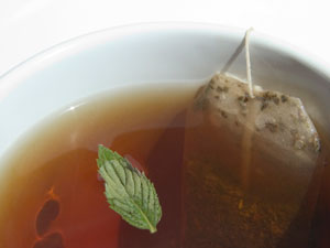 Herbal tea with mint